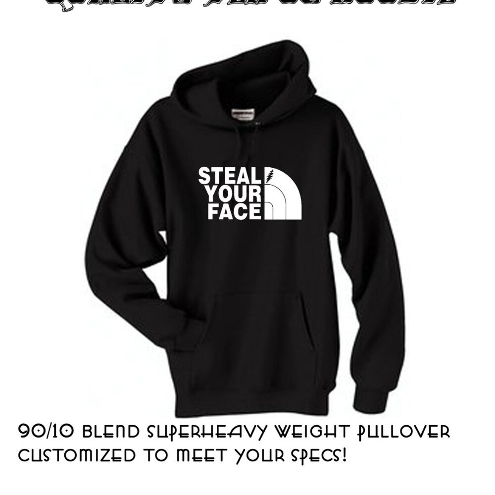 Grateful Dead Steal Your Face Shakedown Pullover Hoodie Sweatshirt NWT